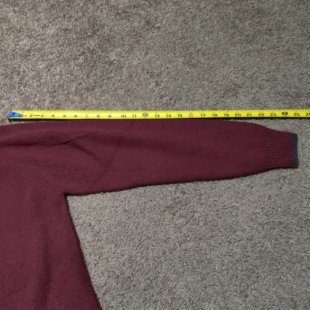 Nike ACG Mens Size M Zip Sweater Red Wool‎ Blend Knit Pullover Outdoors Hiking